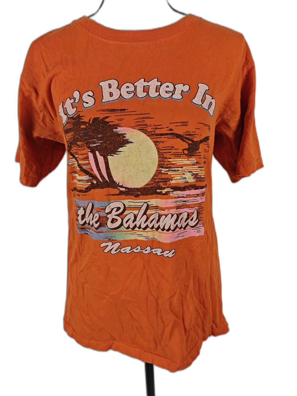 Womens Comfort Colors Graphic T Shirt Orange Size S